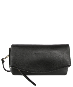 Fashion Envelope Clutch Crossbody Bag LQ294 BLACK